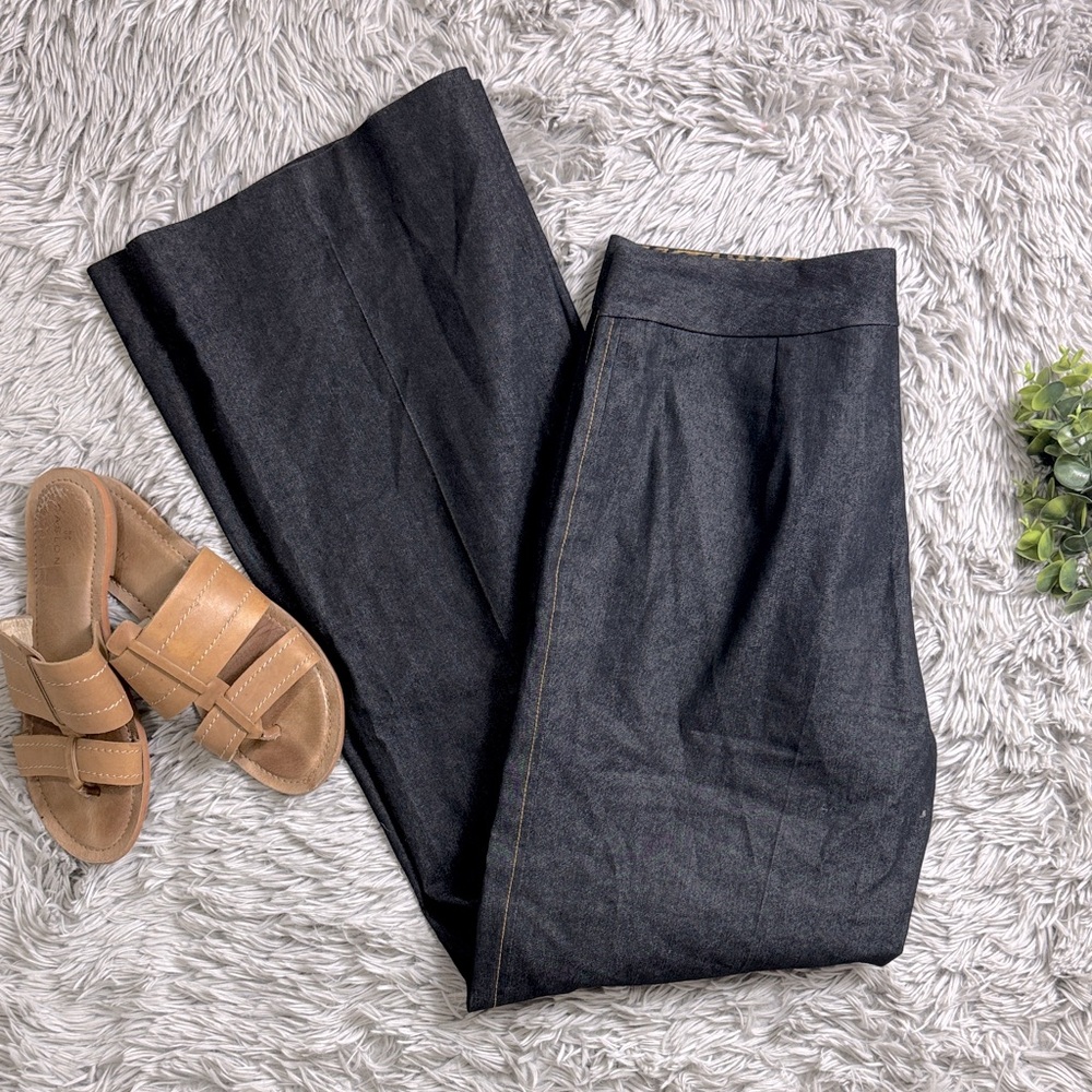 Vesti Gray and black wide leg trousers size 4